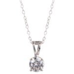 Ananth Jewels Somma Women's 925 Sterling Silver Made with Swarovski Zirconia 120 Facets Round Pendant (Platinum Plated) - Fast Shipping to USA & Canada