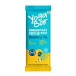 Yogabar Blueberry Pie Breakfast Protein Bar with Oats, Millets, Quinoa & Almond | 7g Protein & 6.5 g Fiber, 50g - Fast Shipping to USA & Canada