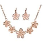 Shining Diva Fashion Italian Designer Gold Plated Jewellery Sets For Women (Rose Gold)(Cmb286) - Fast Shipping to USA & Canada