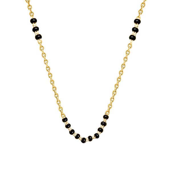 MINUTIAE Crystal-Studded & Beaded Mangalsutra Extendable Chain for Women & Girls - Fast Shipping to USA & Canada