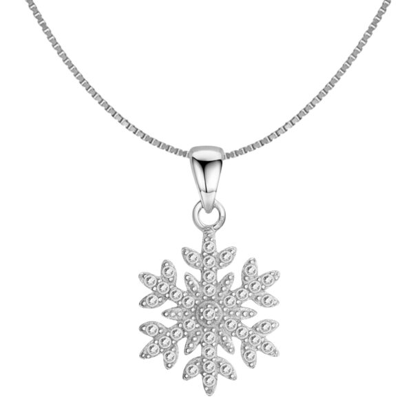 HighSpark 925 Silver Snowflake Pendant - Fast Shipping to USA & Canada