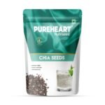 Pureheart Raw Chia Seeds 80 gm| Chia Seeds for Weight Management | Rich in Calcium, Protein, Fiber, Omega-3 and Antioxidant | Seeds for Eating | Diet Snack | Naturally Sourced - Fast Shipping to USA & Canada
