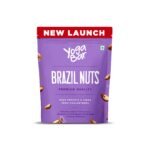 Yogabar Premium Brazil Nuts 250g, High Protein and Fibre, Zero Cholesterol, Ethically Sourced - Fast Shipping to USA & Canada