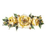 Yellow Chimes Women's Barrette Hair Clips - Enameled French Designs for Girls & Women Gifts - Fast Shipping to USA & Canada