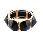 Shining Diva Fashion Black Stone Coff & Kadaa Bracelet for Girls & Women(4814b) - Fast Shipping to USA & Canada