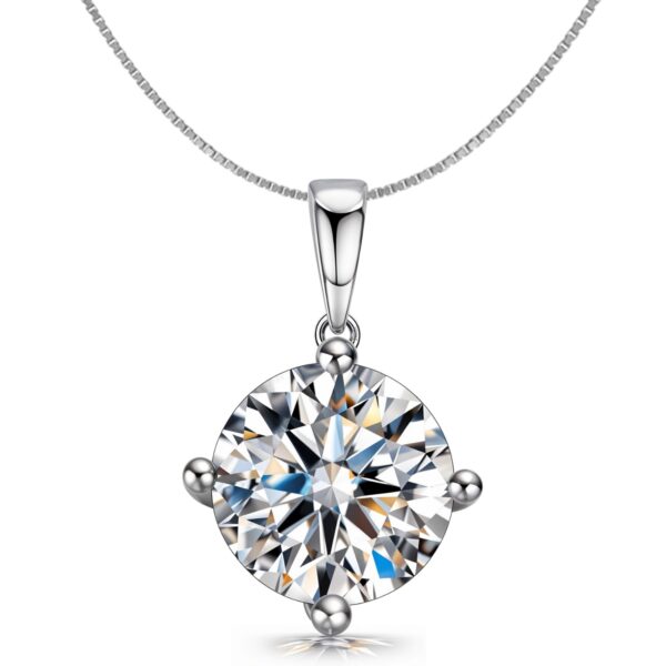 HighSpark 925 Silver Solitaire Pendant with Chain for Women | 92.5 Sterling Silver & Diamond like Brilliance Sparkling Zirconia for that Stunning Shine | Lovely Gift - Fast Shipping to USA & Canada