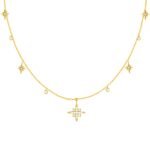 GIVA 925 Silver Rose Gold 18k Gold Plated Necklace | Gifts for Women & Girls