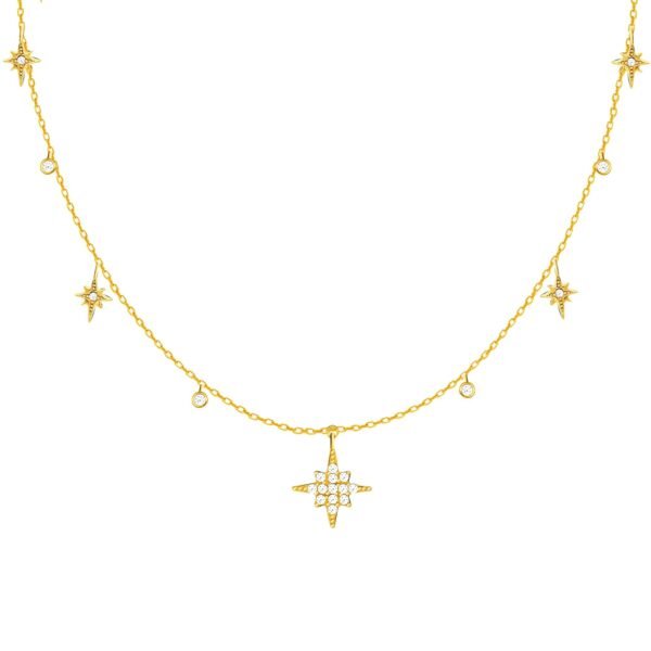 GIVA 925 Silver Rose Gold 18k Gold Plated Necklace | Gifts for Women & Girls