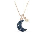Swarovski Luna Pendant, Moon, Multicolored, Rose Gold-Tone Plated For Womens - Fast Shipping to USA & Canada