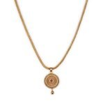 Sasitrends Stunning Micro Gold Plated Designer Pendant Chain Necklace - Fast Shipping to USA & Canada