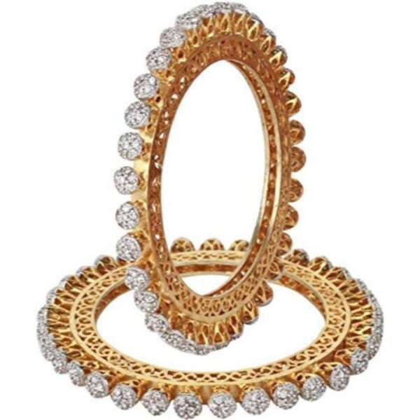 YouBella Bangles for women Stylish Traditional Paccheli American Diamond Kada Bangles for Women and Girls - Fast Shipping to USA & Canada