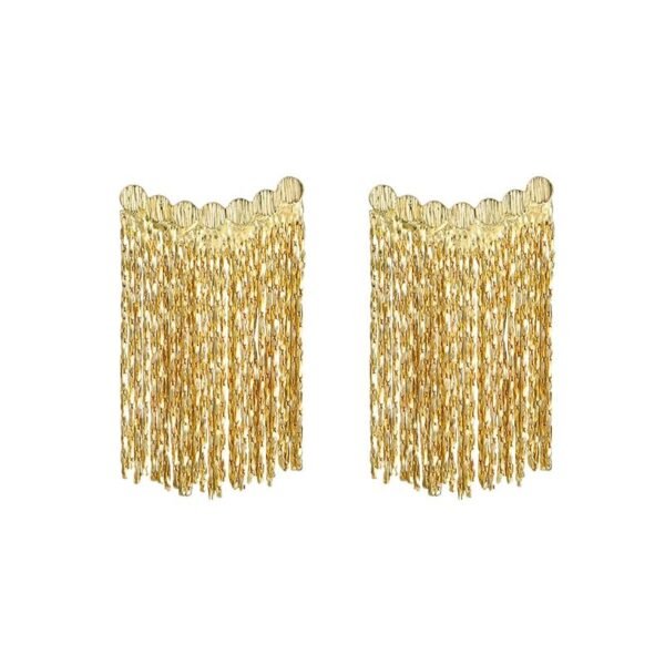 Shining Diva Fashion Latest Stylish Tassel Earrings for Women and Girls (Gold) (rrsd15090er) - Fast Shipping to USA & Canada