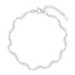 GIVA 925 Silver Graceful Waves Bracelet, Adjustable | Gifts for Women and Girls | With Certificate of Authenticity and 925 Stamp | 6 Months Warranty*