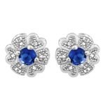 GIVA 925 Silver Royal Blue Bloom Studs | Gifts for Girlfriend, Gifts for Women and Girls |With Certificate of Authenticity and 925 Stamp | 6 Month Warranty