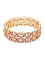 YouBella Jewellery for Women Celebrity Inspired Oxidised Gold Plated Ruby Bangles for Women and Girls (YBBN_92126) - Fast Shipping to USA & Canada