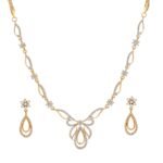 Estele Jewellery Sets for Women Gold Plated Bridal Necklace Jewellery Set with Earrings - Fast Shipping to USA & Canada