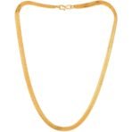 Fashion Frill Stylish Golden Chain For Men Boys Brass Gold Plated Metal Necklace Gold Chain For Men Boys Women Thin Gold Chains Jewellery - Fast Shipping to USA & Canada