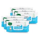 Mother Sparsh 99% Pure Water (Unscented) Baby Wipes I Natural Plant Made Cloth - Super Thick I 72 pcs/Pack - Pack of 6 (Super Saver Pack) - Fast Shipping to USA & Canada