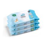 Mother Sparsh 98% Water Based Baby Wipes I Wet wipes made with Plant Fabric I 60 Pcs (Combo Offer Pack of 3) - Fast Shipping to USA & Canada