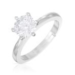 ANAYRA Fine Silver Jewellery Princess Solitaire Adjustable Ring for Women | Fashion Jewellery Gift - Fast Shipping to USA & Canada