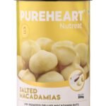 Pureheart Salted Macadamia (200 gm) Premium Roasted Australian Macadamia Nuts, Rich in Antioxidants - Whole, Exotic, and Crunchy Dry Fruits, Ideal Snacks, No Additives - Fast Shipping to USA & Canada