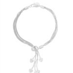 Yellow Chimes Bracelet for Women & Girls | Fashion Silver Hanging Charm Bracelets | Heart Shape Silver Tone Charms Style Bracelet | Accessories Jewellery| Birthday & Anniversary Gift - Fast Shipping to USA & Canada