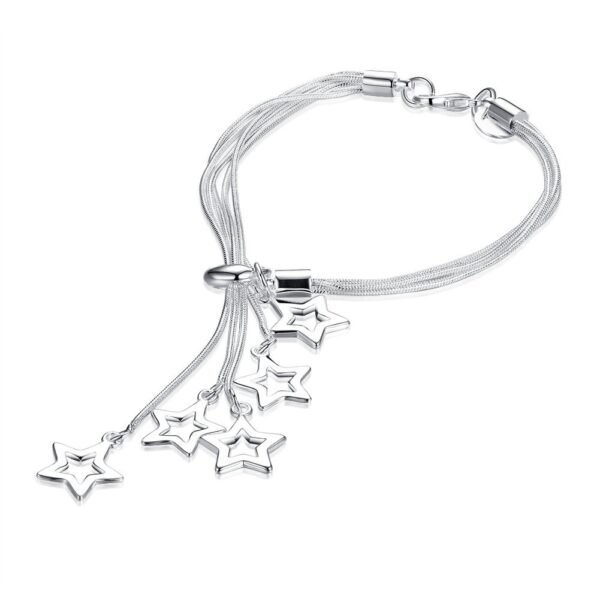 Yellow Chimes Bracelet for Women and Girls Silver Charm Bracelets for Women Silver Toned Heart Shaped Hanging Charm Bracelet for Girls | Anniversary Gift for Wife Valentine Gift for Girls - Fast Shipping to USA & Canada