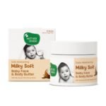 Mother Sparsh Milky Soft Baby Face & Body Butter-50g | With Milk, Coconut Oil & Mango Butter | Baby Cream For Face | Daily Moisturizing Baby Lotion for Dry Skin| Non Sticky, Quick Absorbing Texture - Fast Shipping to USA & Canada