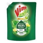 Vim ProClean Dishwash Liquid Gel with Neem powered by RhamnoTech?, Removes 99.9%* Bacteria, Removes Tough Grease and Odours, 1700ml - Fast Shipping to USA & Canada
