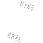 Ear Lobe Transparent Elastic Earrings Support Chains (2 Pairs) - Fast Shipping to USA & Canada