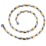 Fashion Frill Stylish Gold Chain For Boys Stainless Steel Necklace Silver Chain For Men Mens Jewellery Chains For Men Accessories Jewellery Rice Chain - Fast Shipping to USA & Canada