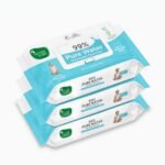 Mother Sparsh 99% Pure Water Baby Wipes, Pack of 3 (40 X 3 Wipes) | Travel Friendly Pack made with Plant Based Fabric - Fast Shipping to USA & Canada