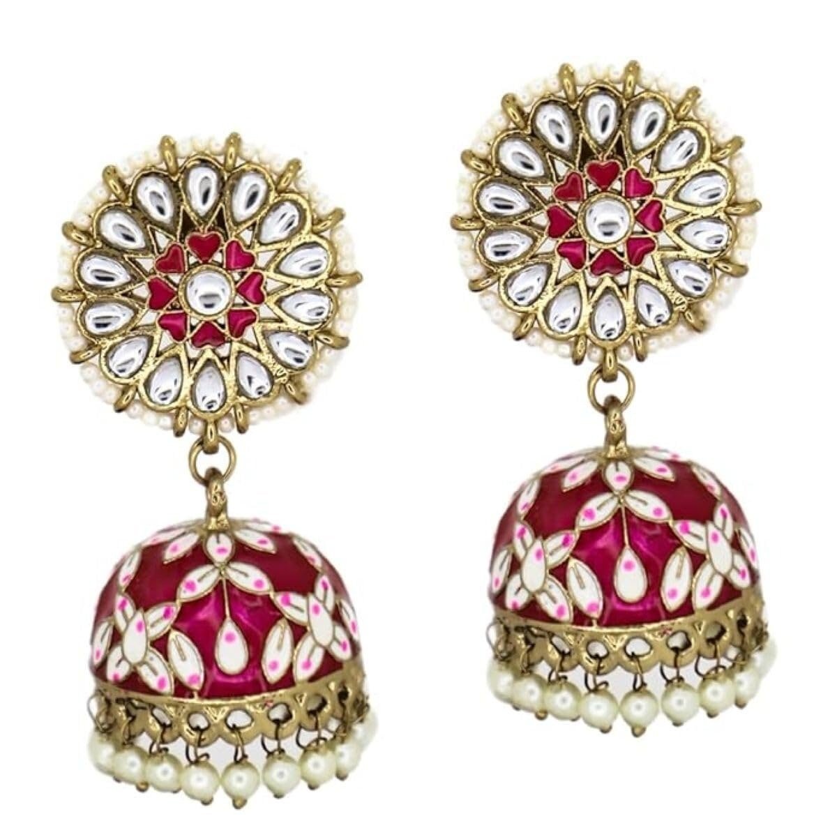 61TeztqKCUL.jpg ACCESSHER Copper Diamond Earrings For Women & Girls - Fast Shipping to USA & Canada - Image 1