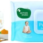 Mother Sparsh 99% Pure Water Baby Wipes, 72pcs with Afterbite Turmeric Balm for Babies 25g - Fast Shipping to USA & Canada