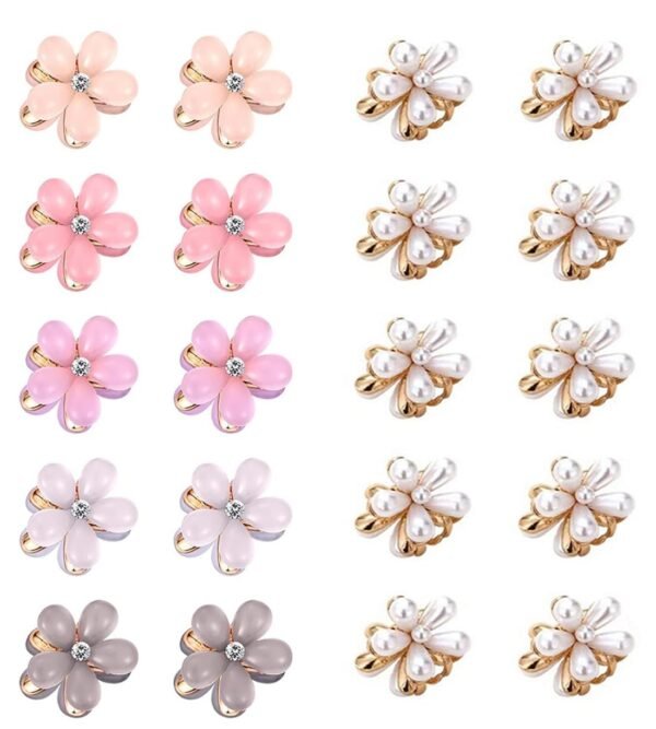 Shining Diva Fashion 20 Pcs Hair Clips for Girls Small Claw Mini Hairclip with Crystal Cute Metal Barrettes Hair Accessories Women (cmb320_16023_16013) - Fast Shipping to USA & Canada