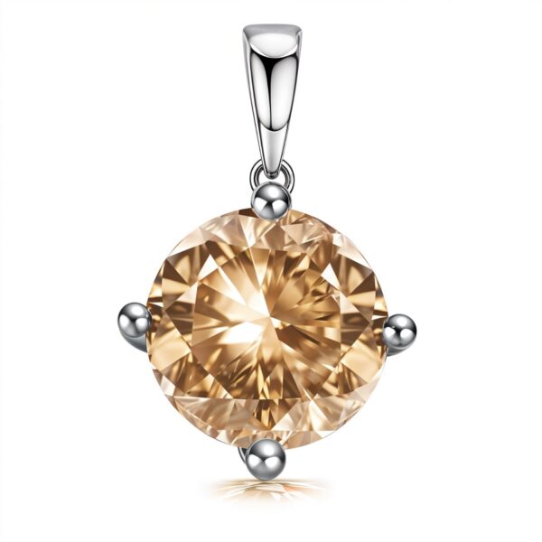 HighSpark 925 Silver Solitaire Pendant for Women Citrine - Fast Shipping to USA & Canada