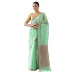 NAITRI | Handloom Maheshwari Saree with Blouse Piece - Fast Shipping to USA & Canada