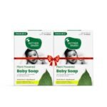 Mother Sparsh Plant Powered Natural Baby Soap - Pack of 4X75gms | Hypoallergenic & Tear-Free Soap for Babies, Newborns - Fast Shipping to USA & Canada