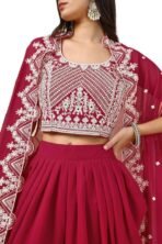 Soch Womens Embroidered Georgette Co-ord Set - Fast Shipping to USA & Canada - Image 6