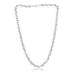 Fashion Frill Neck Chain for Men | Stainless Steel Curb Silver Chain For men | Gift for Him & Husband - Fast Shipping to USA & Canada