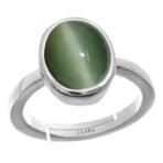 Clara Cat's Eye Lehsunia 4.8cts or 5.25ratti Stone Silver Adjustable Ring for Women - Fast Shipping to USA & Canada