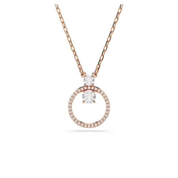 Swarovski Constella pendant, Round cut, White, Rose gold-tone plated - Fast Shipping to USA & Canada