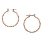 Estele Gold Tone Classic Hoop Earrings - Fast Shipping to USA & Canada