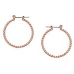 Estele Gold Tone Classic Hoop Earrings - Fast Shipping to USA & Canada