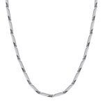 Fashion Frill Men's Double Coated Popular Stainless Steel Silver Chain For Men Boys Girls Stylish Necklaces Silver Chain Anniversary Love Gift For Husband Unisex Chains 22 Inches - Fast Shipping to USA & Canada