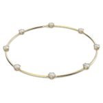 SWAROVSKI Womens Constella Choker, Round Cut, White, Shiny Gold-Tone Plated - Fast Shipping to USA & Canada