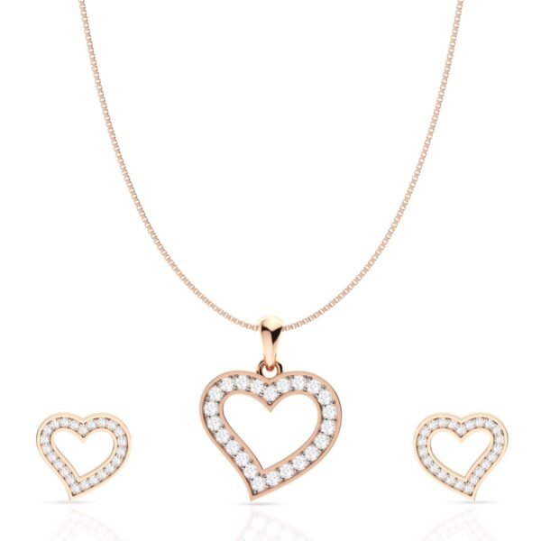 ANAYRA 925 Sterling Silver Heart Pendant Set for Women | Hallmark Certified Jewellery Gift - Fast Shipping to USA & Canada