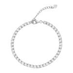 GIVA 925 Silver Signauture Solitaire Bracelet, Adjustable| Gifts for Girlfriend, Gifts for Women and Girls | With Certificate of Authenticity and 925 Stamp | 6 Month Warranty*