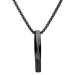 SALTY Alpha Coiller Stainless Steel Locket Necklace for Men - Fast Shipping to USA & Canada