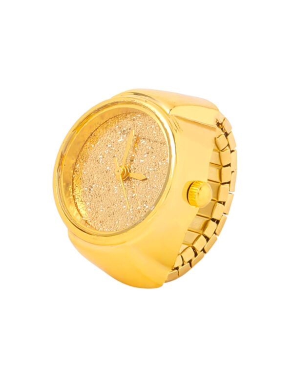 Yellow Chimes Analog Watch Dial Stretchable Adjustable Finger Rings for Women - Fast Shipping to USA & Canada